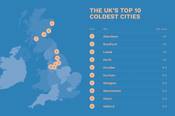 Leeds is number 3 on a list of coldest cities out of 10