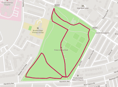 Potternewton parkrun 5km card