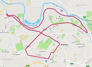 Bramley, Rodley and Kirkstall Loop card