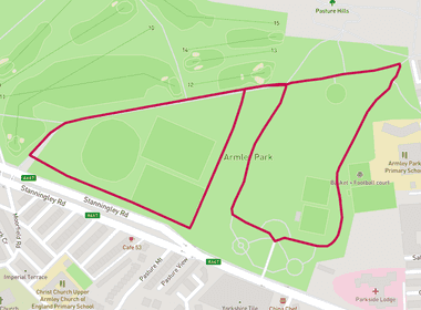 Armley parkrun 5km card